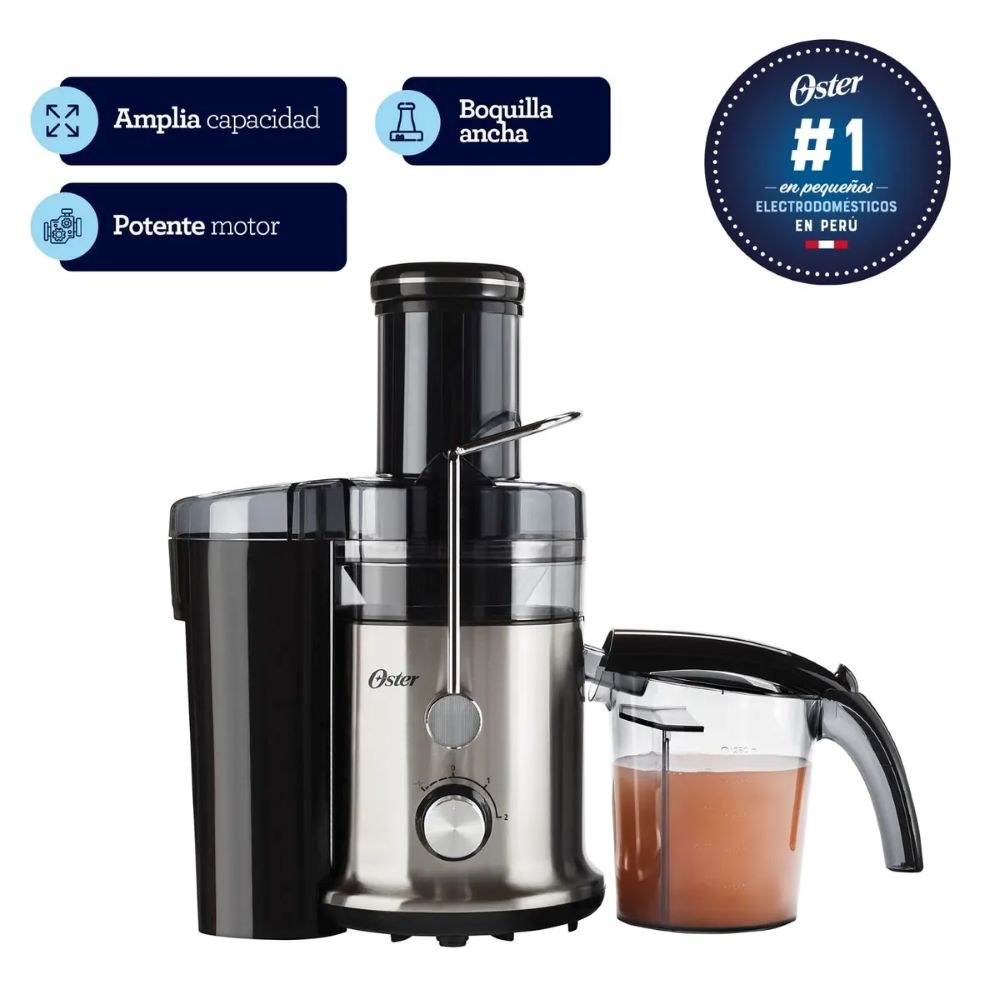 EXTRACTOR DE JUGOS 1.25 LT OSTER FPSTJE320S SILVER - 1