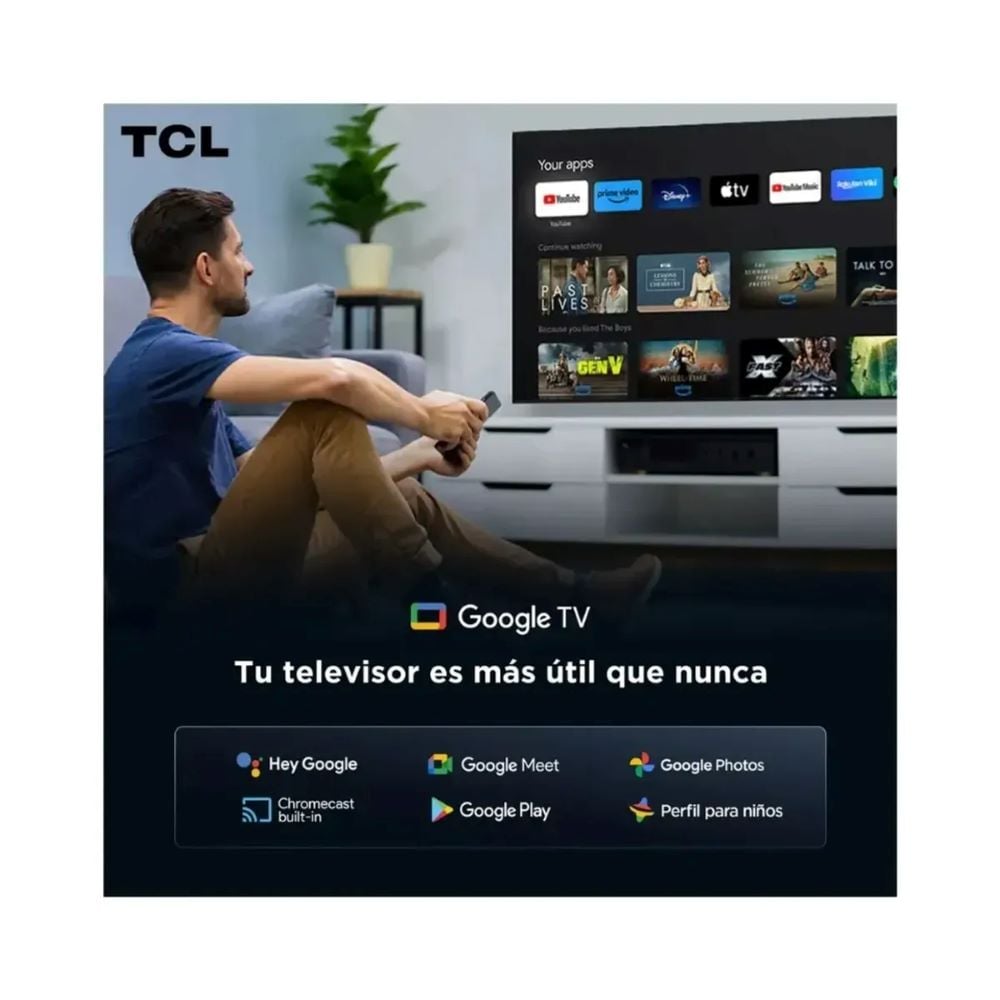 TELEVISOR TCL 65' QLED 4K 65T6C GOOGLE TV - 5