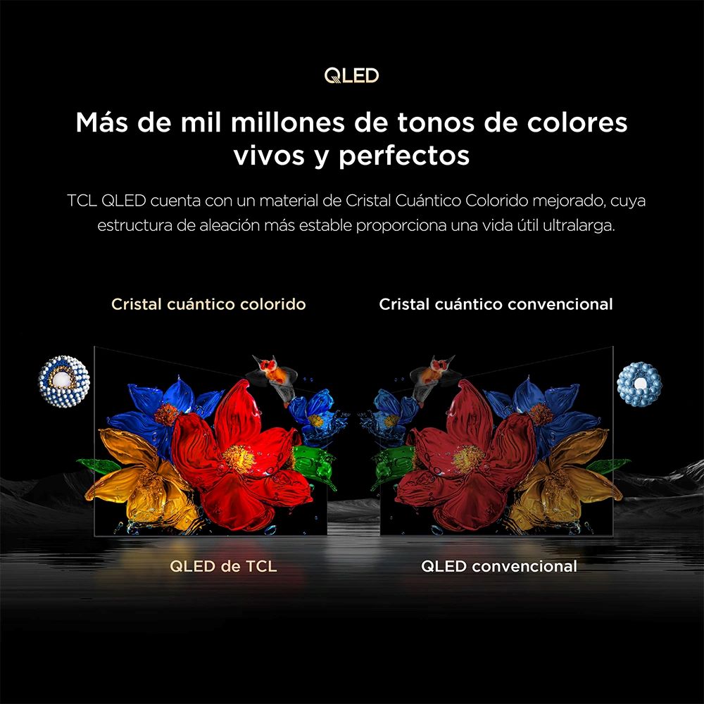 TELEVISOR TCL 55'' QLED PREMIUM 4K UHD GOOGLE TV 55P7L AÑO 2026 - 3