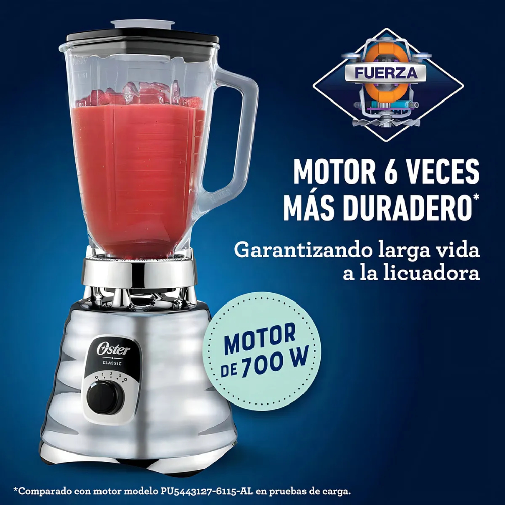 LICUADORA CLÁSICA OSTER DE 3 VELOCIDADES BLST4655 - 4