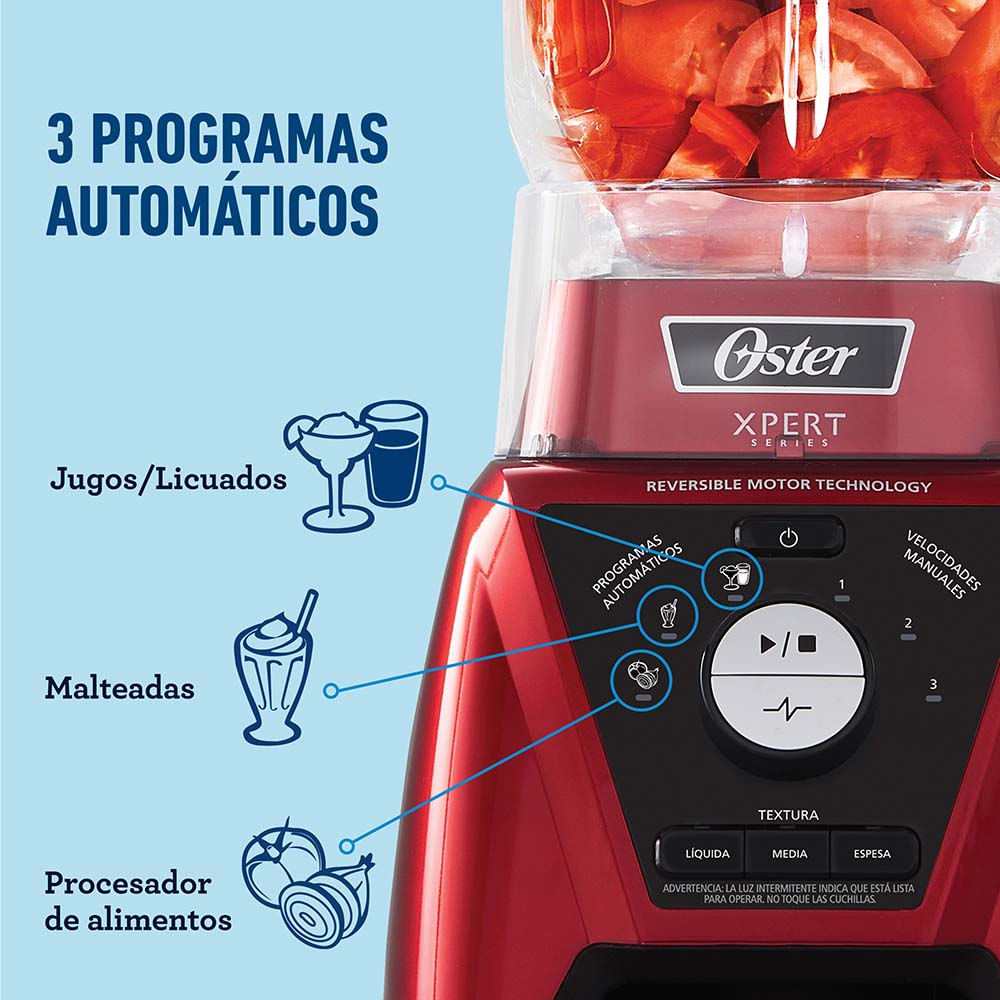 LICUADORA XPERT SERIES ROJA CON UN VASO BLEND N GO – OSTER BLST3B RPG 053 - 2