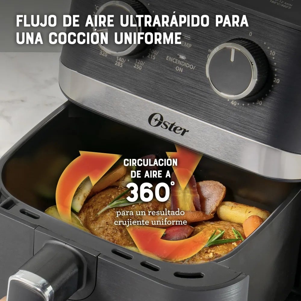 FREIDORA DE AIRE MANUAL OSTER 4L CKSTAF401MDF - 3