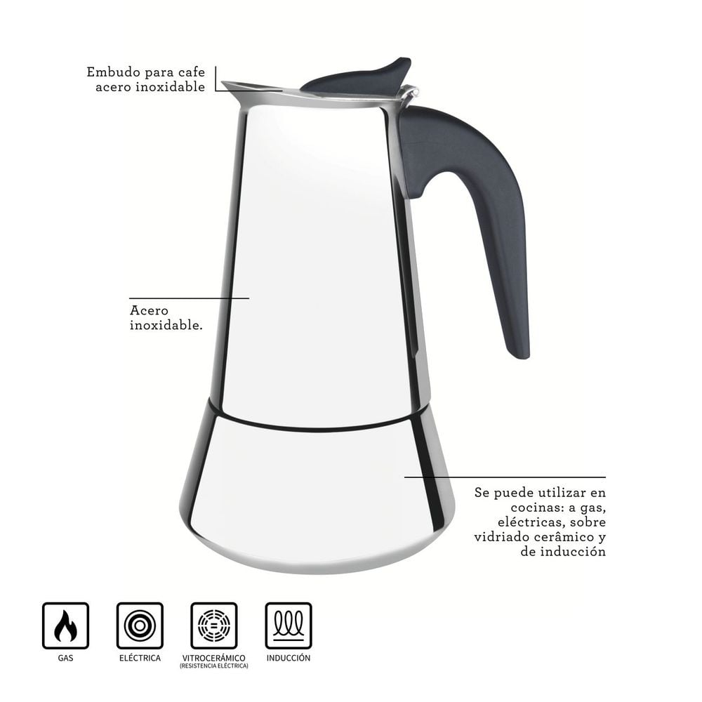 CAFETERA ESPRESSO ITALIANA TRAMONTINA 0.35L – 10033032 - 2