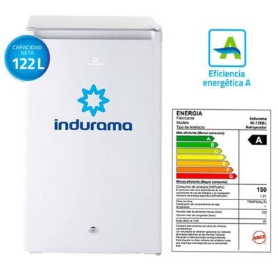 FRIGOBAR INDURAMA 122 LITROS RI-159BL BLANCO - 1