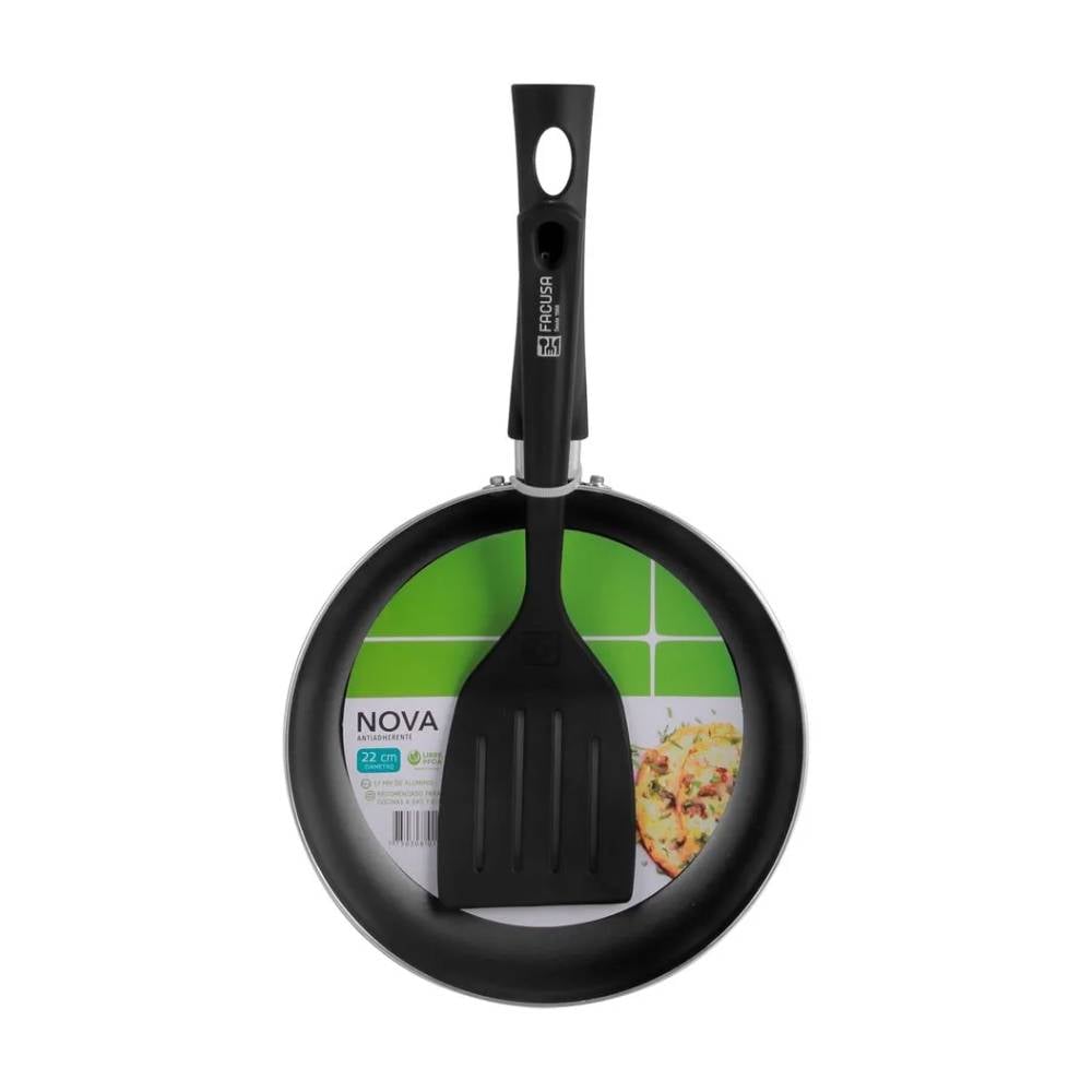 SARTÉN FACUSA ANTIAD. NOVA 22CM EH-SAR/NV22 + ESPAT. NYLON - 1