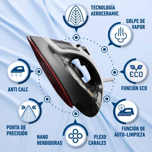 PLANCHA DE VAPOR OSTER GCSTAC6901 053 CON SUELA AEROCERÁMICA - 3