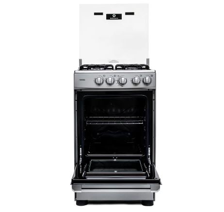 COCINA A GAS INDURAMA FONTANA 20″ 4 HORNILLAS GRIS - 1