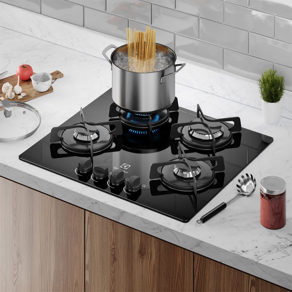 COCINA EMPOTRABLE ELECTROLUX ETGZ24F0EPUB A GAS CON 4 QUEMADORES - 2
