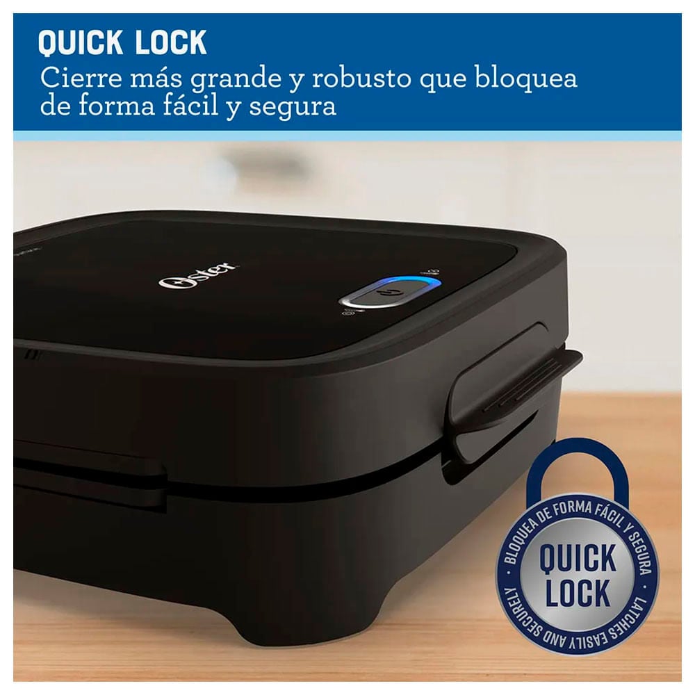 SANDWICHERA OSTER PLATOS HONDOS CKSTSM400 NEGRO - 2