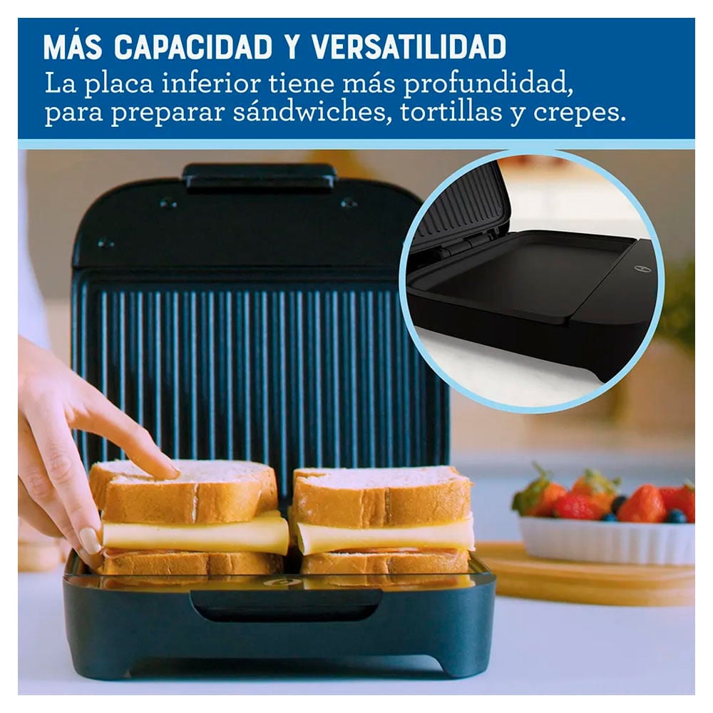 SANDWICHERA OSTER PLATOS HONDOS CKSTSM400 NEGRO - 3