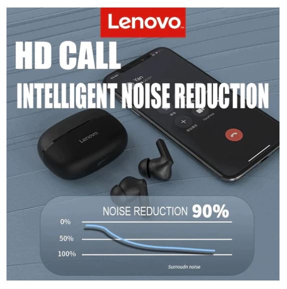 AUDIFONOS INALAMBRICOS LENOVO HT05 TWS NEGRO BLUETOOTH 5.0 - 2
