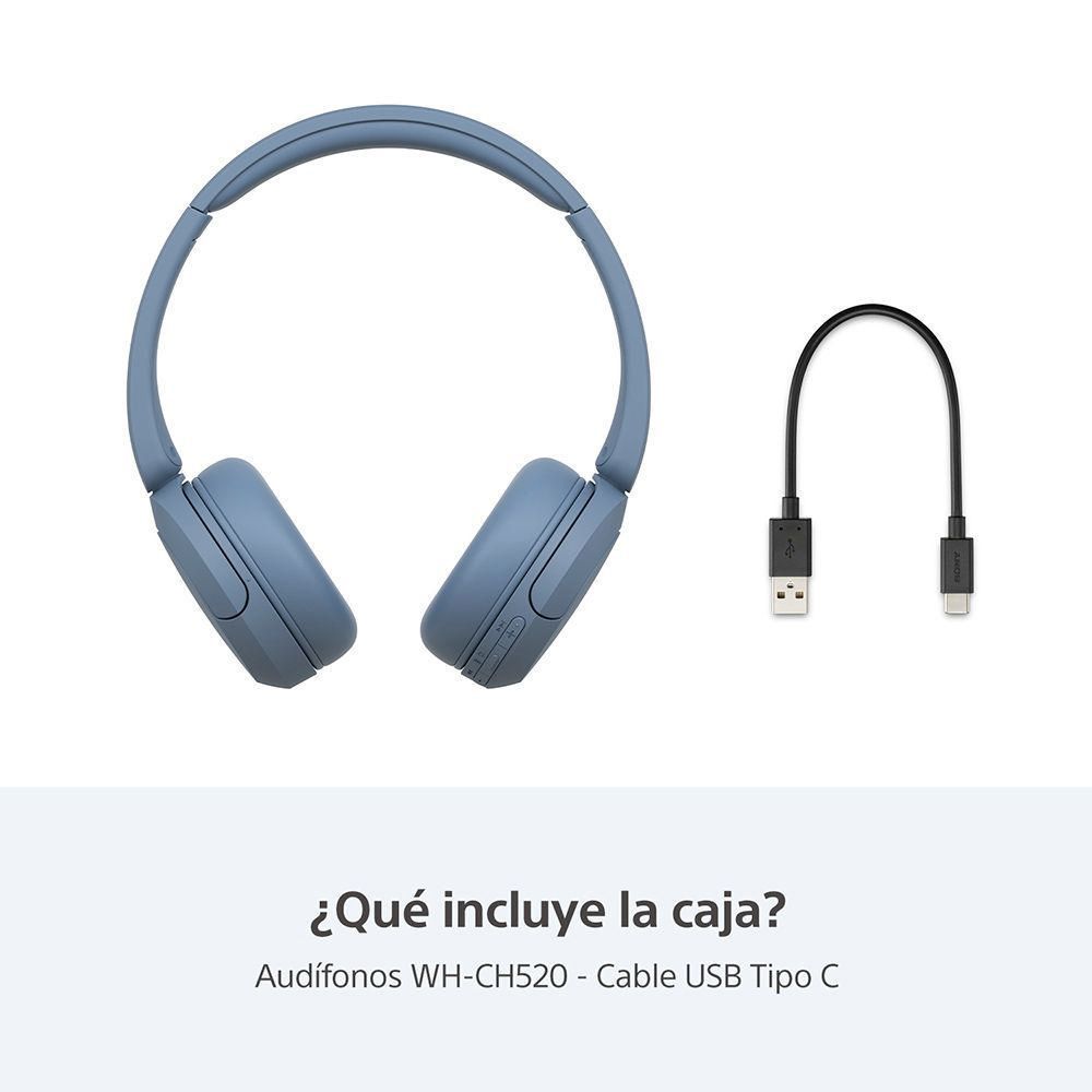 SONY AUDÍFONOS BLUETOOTH WH-CH520 AZUL - 3