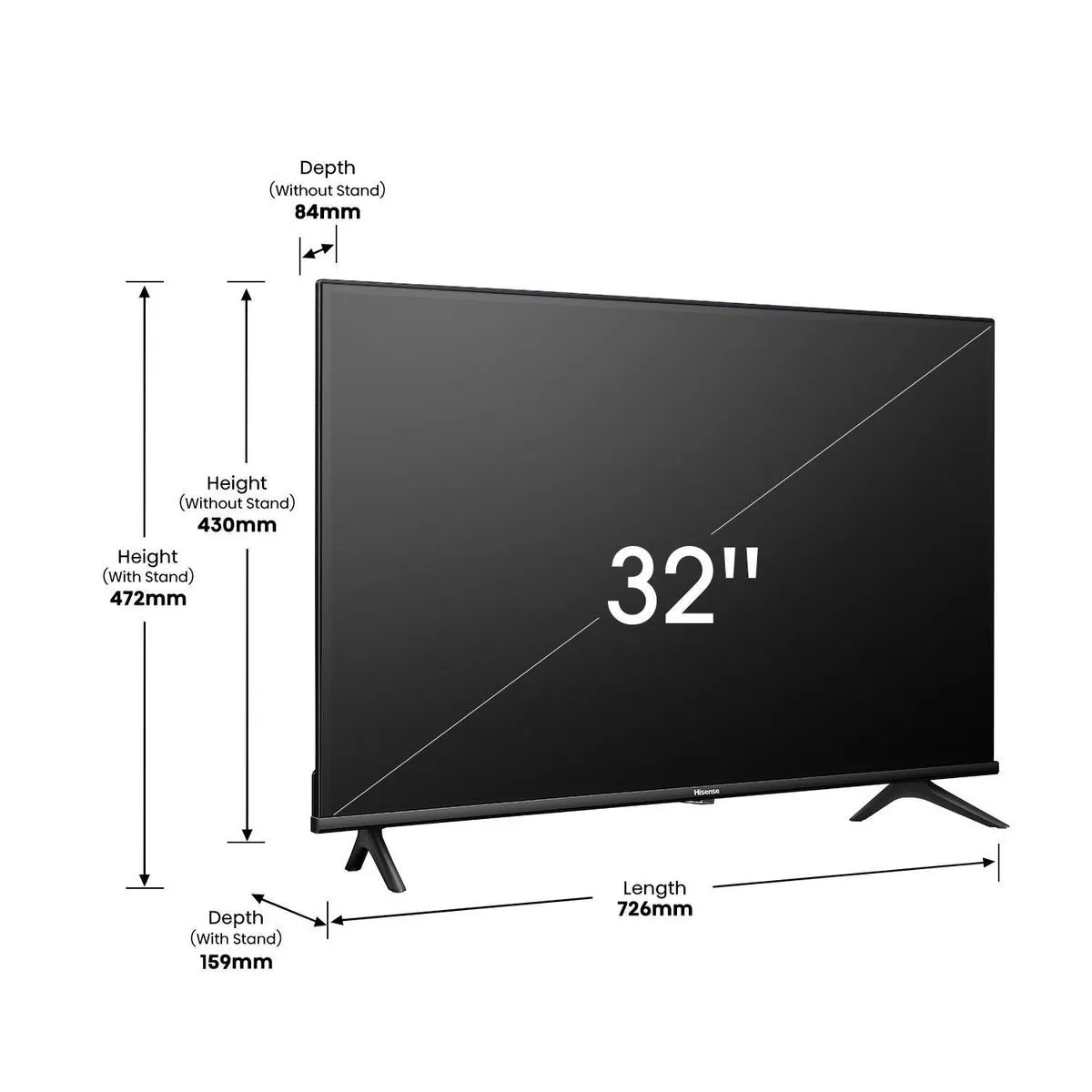 TV HISENSE 32 32A4K HD SMART VIDAA - 2