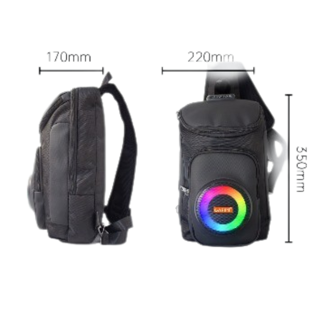 PARLANTE TIPO MOCHILA ANTIRROBO CAFINI CN-BBS6848 - 2