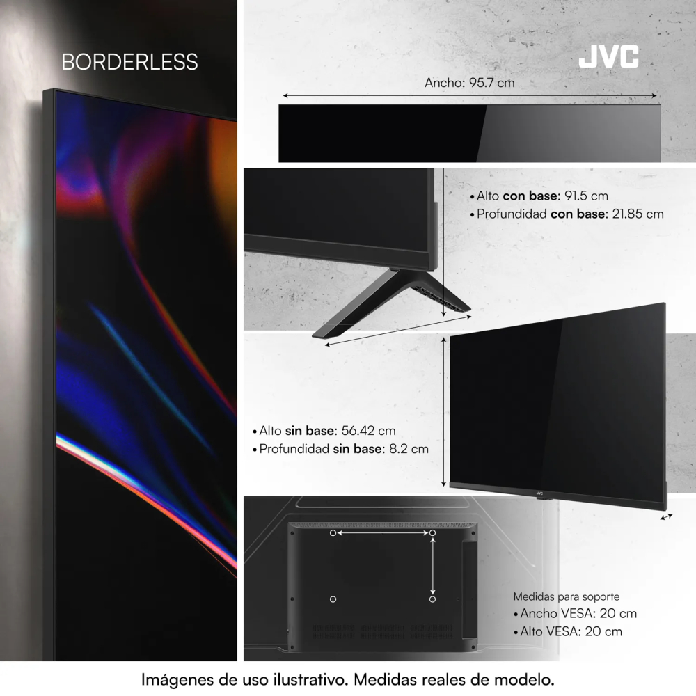 TELEVISOR JVC 43'' QLED GOOGLE TV - 2