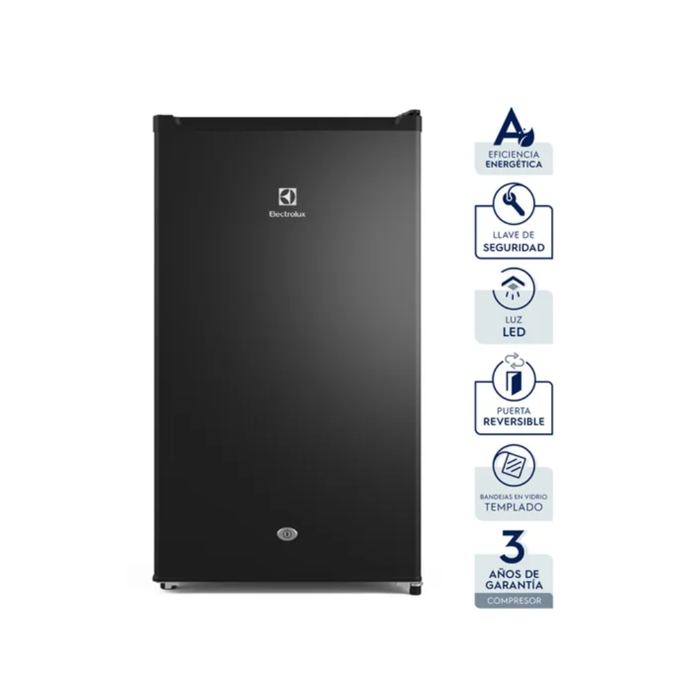 FRIGOBAR 90LT ELECTROLUX ERD090G2HWB NEGRO - 1