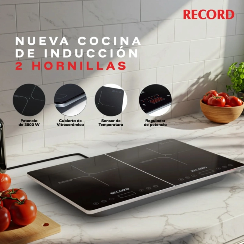 RECORD COCINA DE INDUCCIÓN- ELÉCTRICA 2 HORNILLAS - 4
