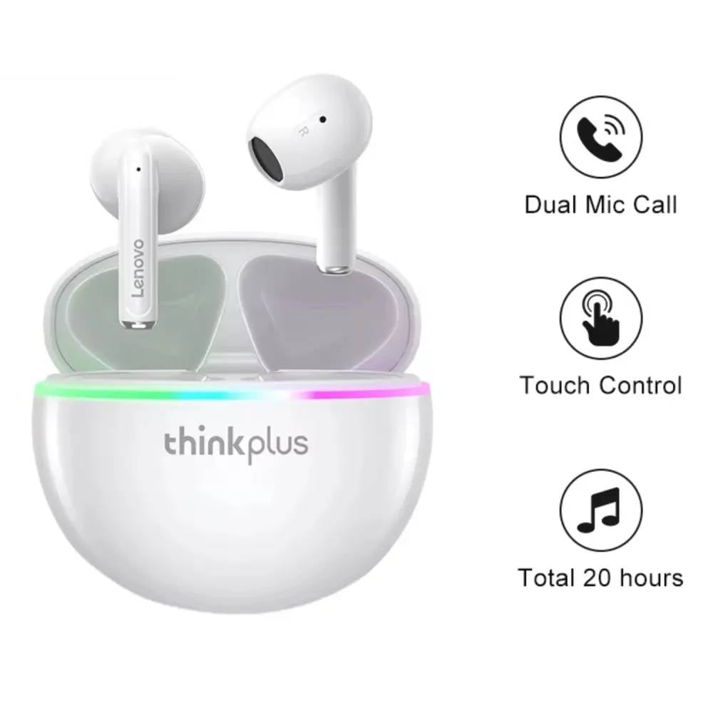AUDIFONOS BLUETOOTH LENOVO XT97 BLANCO - 1