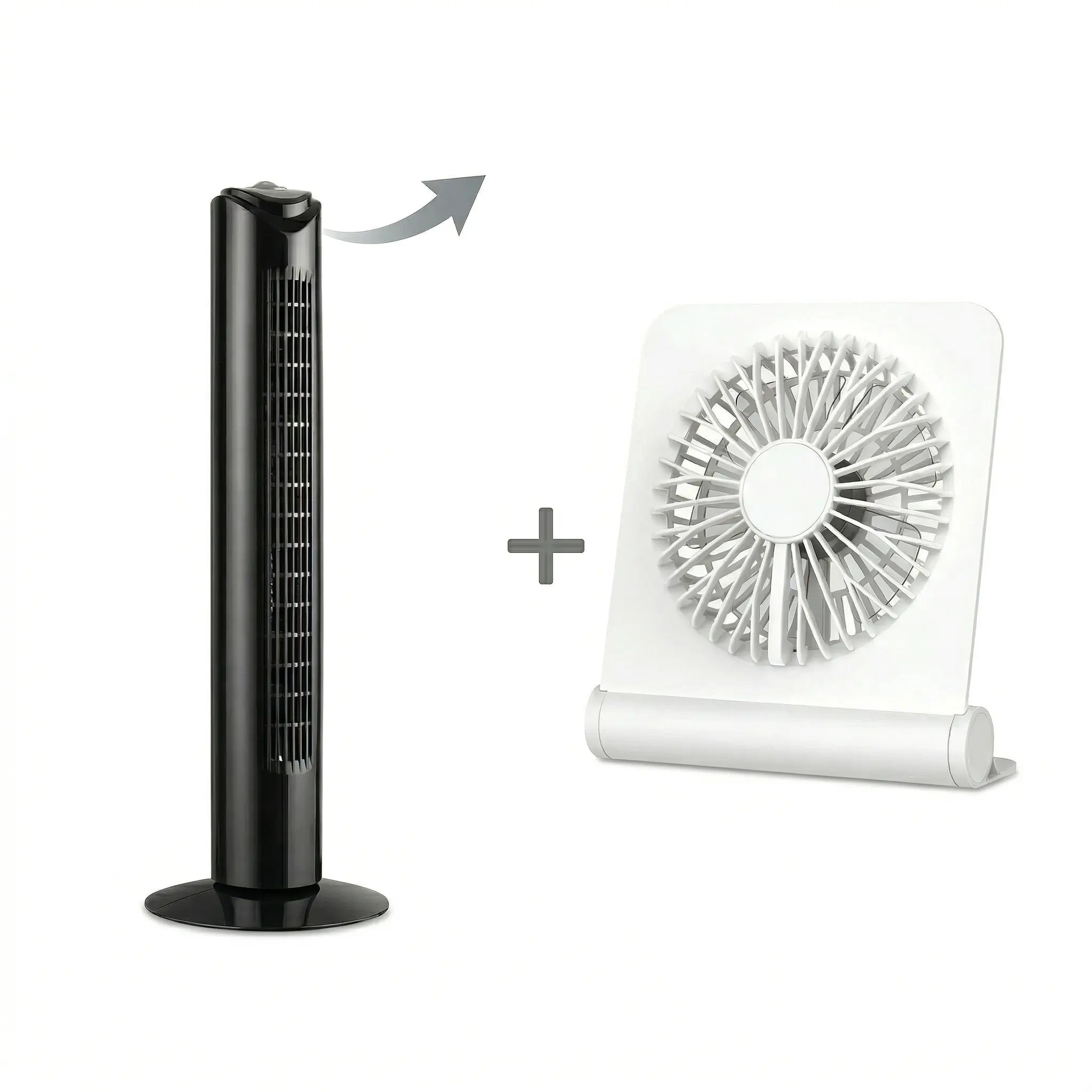 VENTILADOR TIPO TORRE 50W TF2905 IMACO MÁS VENTILADOR DE MESA RF0504 IMACO - 1
