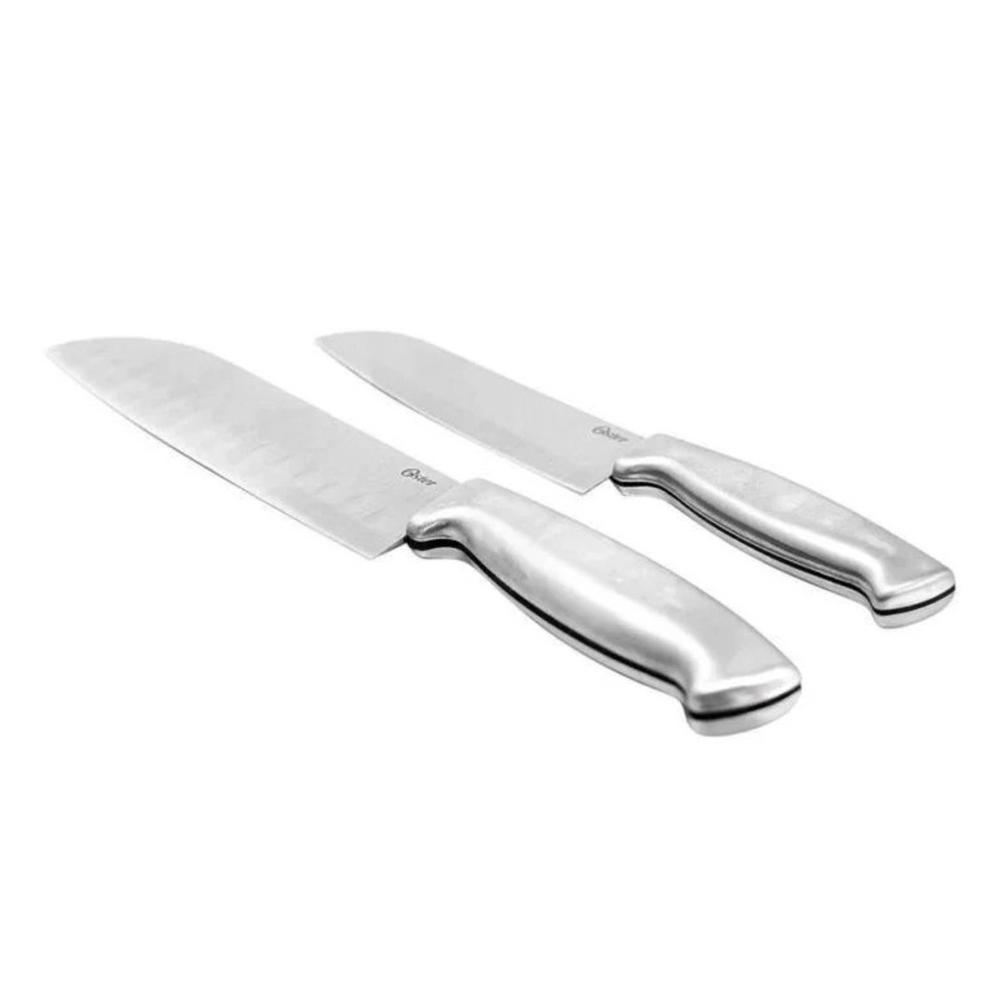 CUCHILLOS OSTER 2PZS SANTOKU ACERO INOXIDABLE 91602-02 - 2