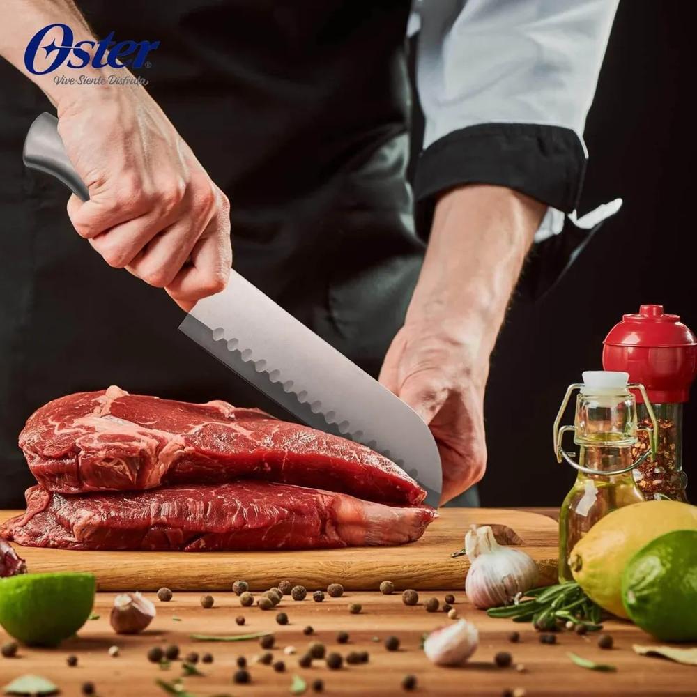 CUCHILLOS OSTER 2PZS SANTOKU ACERO INOXIDABLE 91602-02 - 5