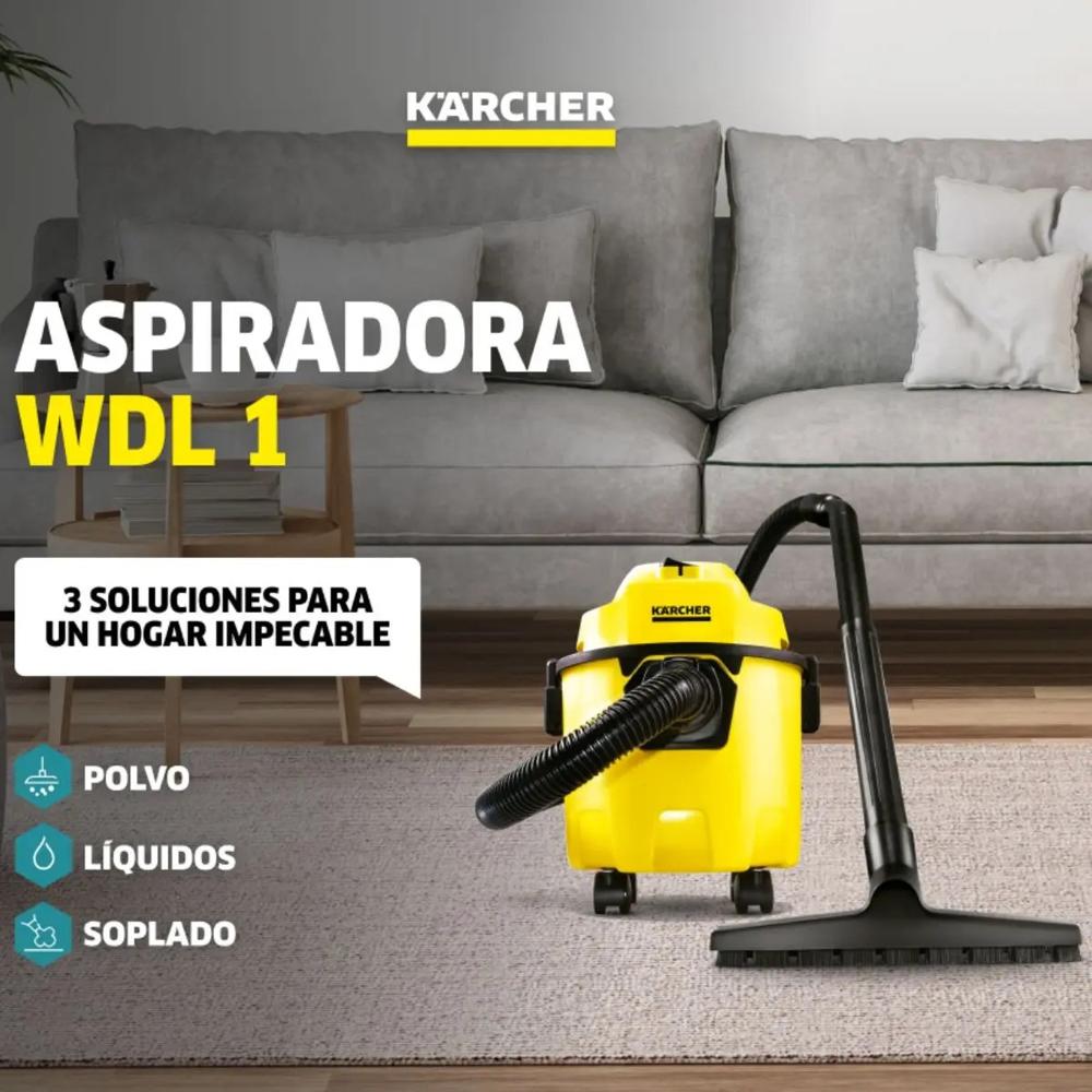 ASPIRADORA DE POLVO Y AGUA WDL1 1000W 10L KARCHER - 5