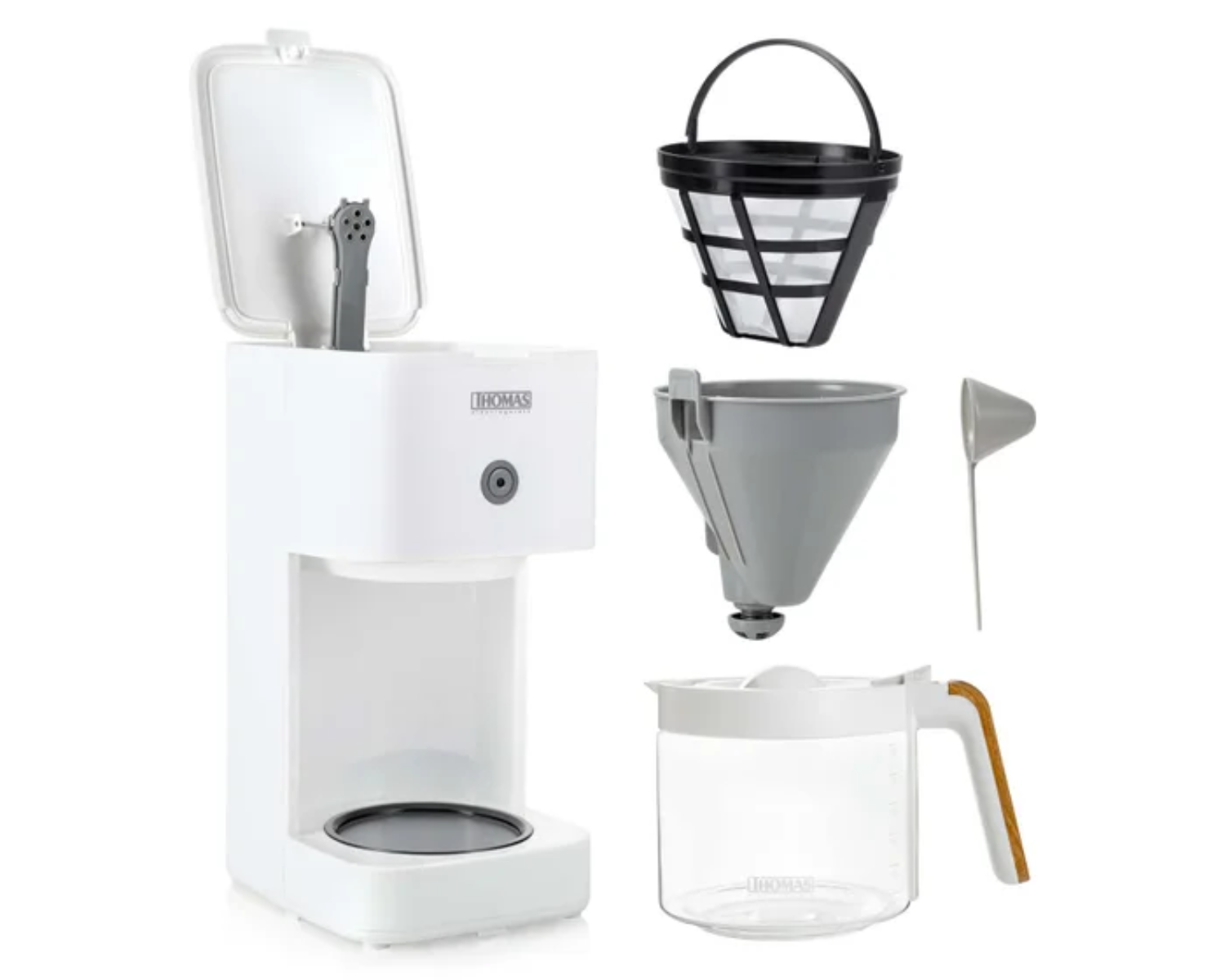 CAFETERA THOMAS 1.5L TH-134B + HERVIDOR THOMAS 1.7L TH-6250B- COMBO - 5