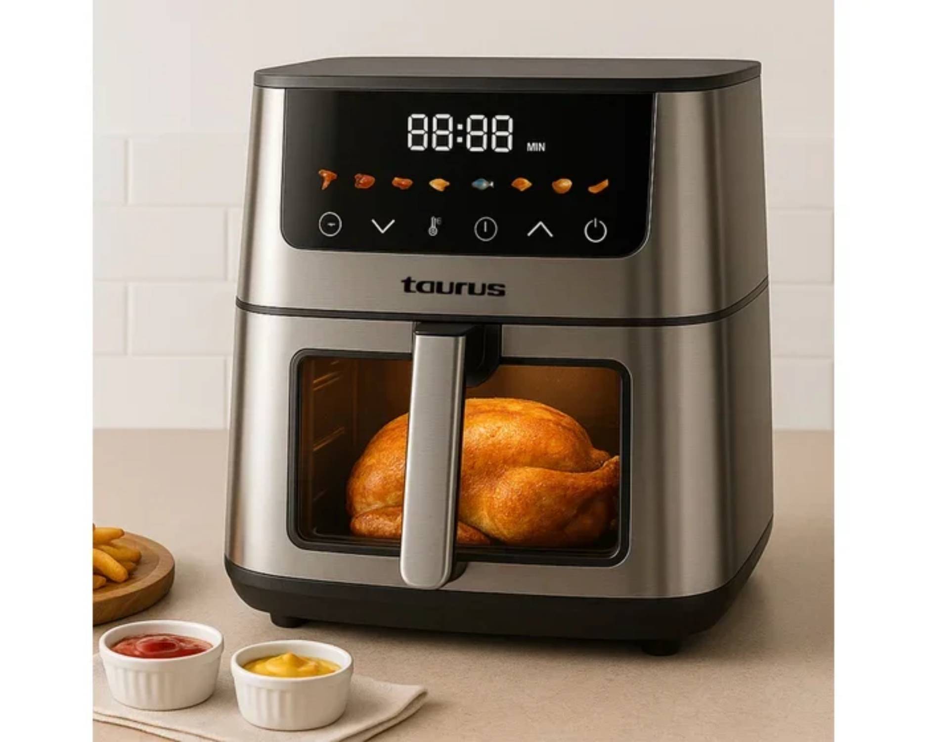 FREIDORA DE AIRE TAURUS SILVER FR II 5L - LICUADORA TAURUS SHAKE AWAY 2 0.6L - COMBO - 2