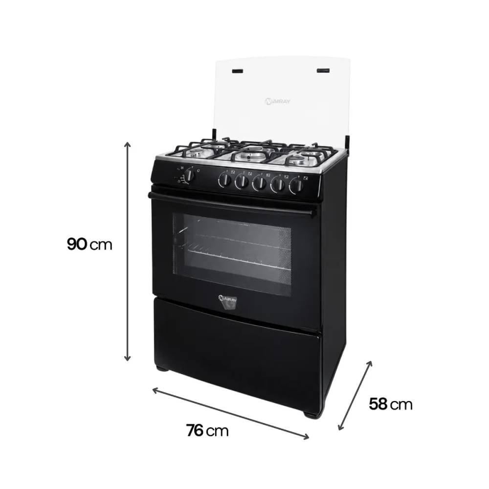 COCINA A GAS MIRAY GIRASOL PLUS GLP 5 HORNILLAS DISPONIBLE A GLP - 2