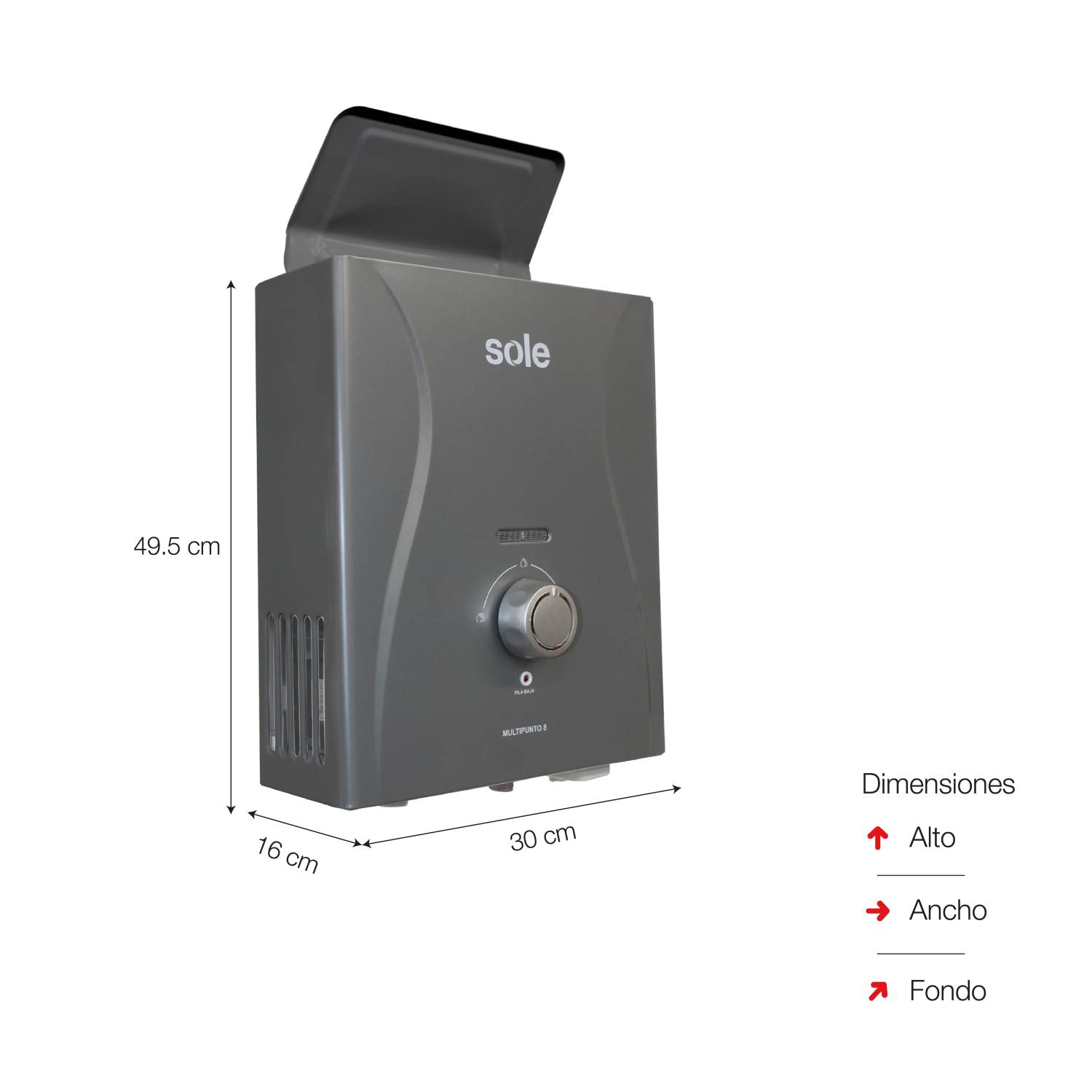 TERMA A GAS GN SOLE MULTIPUNTO 8 LT - 2