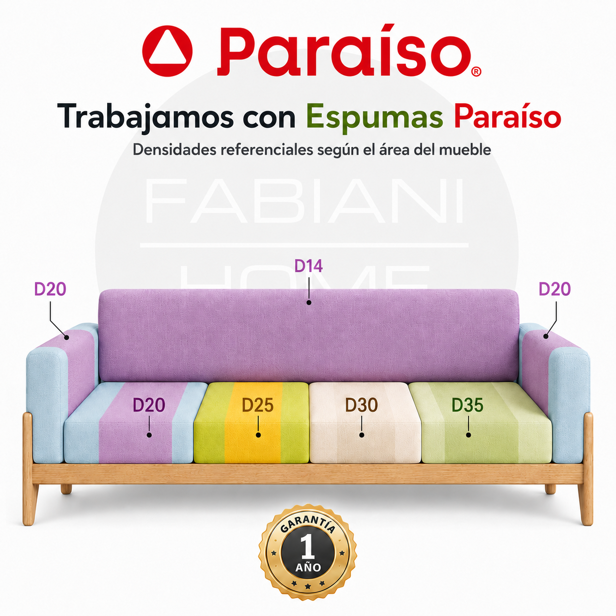 BANQUETA ELIOT AZUL CLARO FABIANI HOME - 2