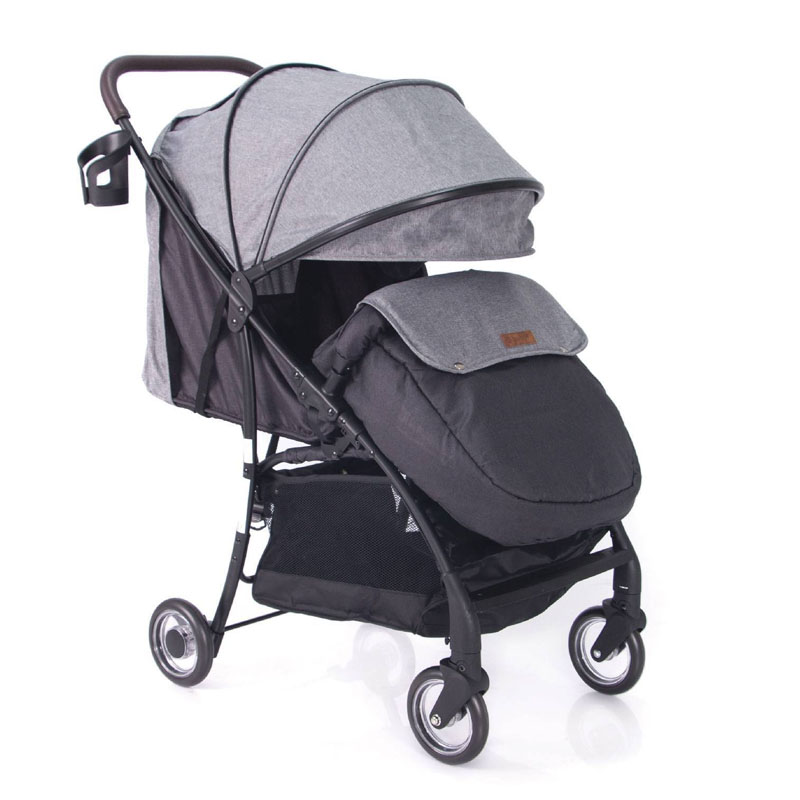 COCHE DE PASEO EBABY RESPALDAR RECLINABLE BOOZ GRIS - 4