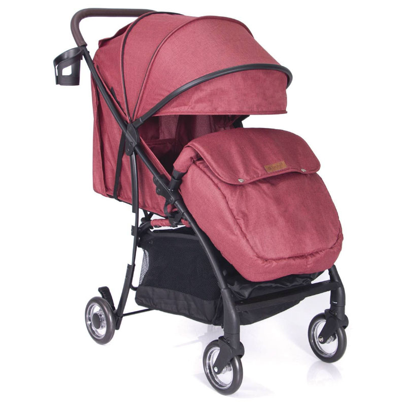 COCHE DE PASEO EBABY RESPALDAR RECLINABLE BOOZ ROJO - 3
