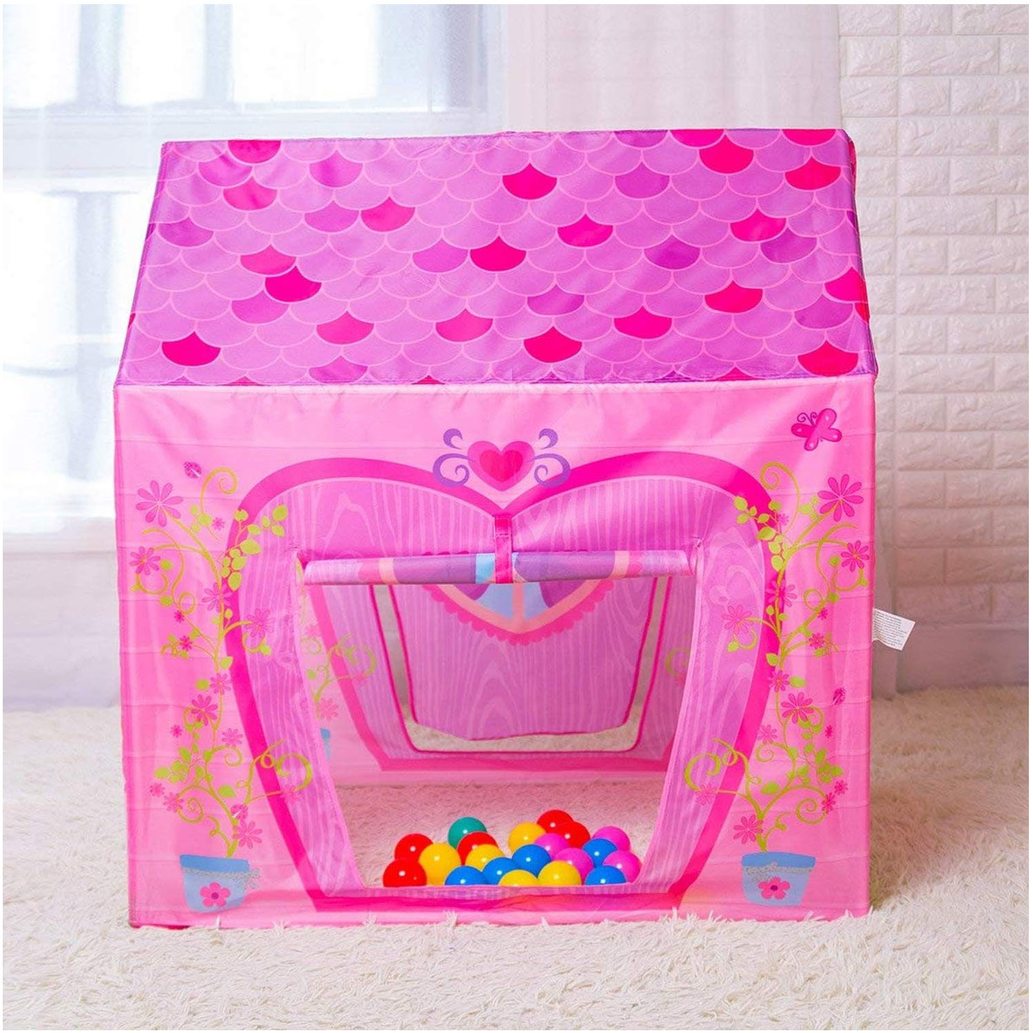 CARPA CASTILLO PRINCESA ARMABLE ROSADO - 2