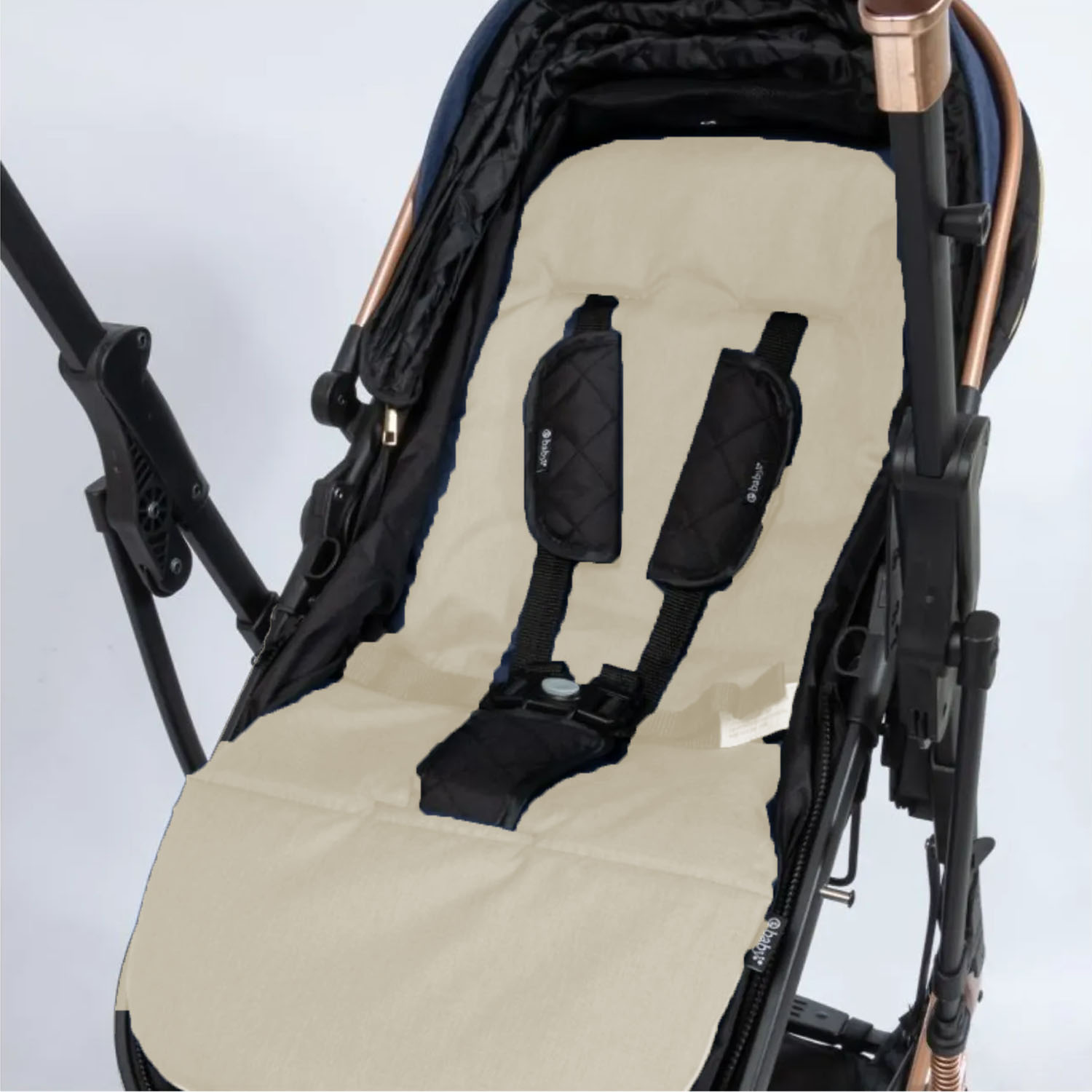 NUEVO COCHE CUNA MOISÉS DE LUJO SATURNO EB126-1 BEIGE - 3