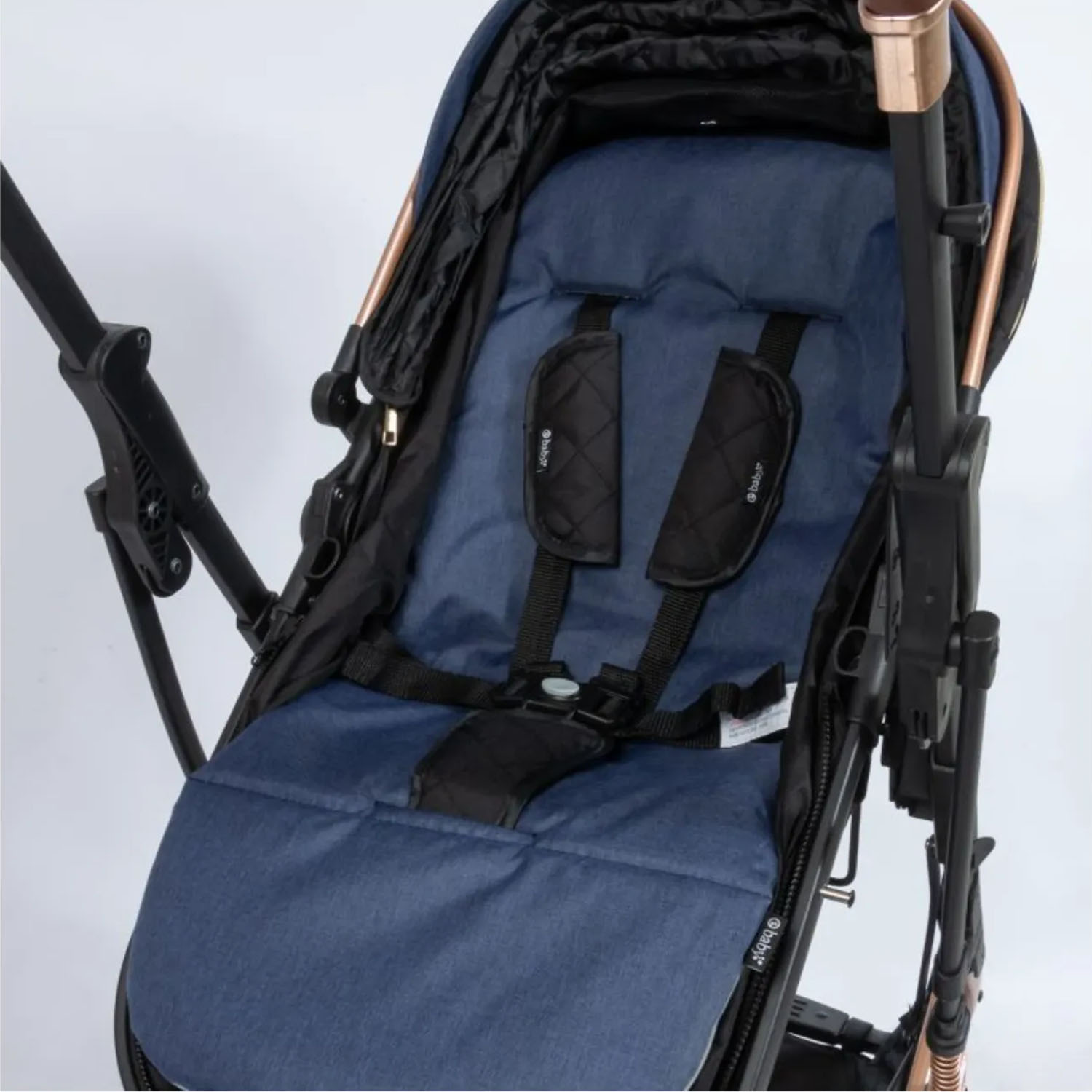 NUEVO COCHE CUNA MOISÉS DE LUJO SATURNO EB126-1 AZUL - 3