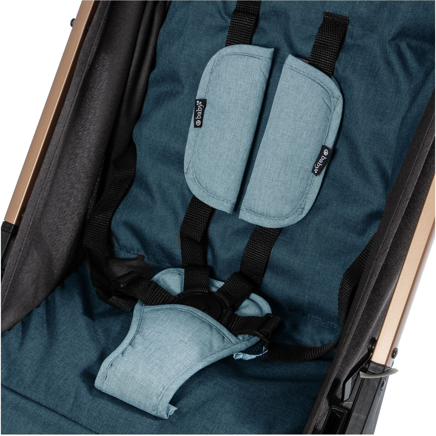 COCHE MALETA PARA BEBÉ «SOFI» DE FÁCIL PLEGADO AZUL - 2