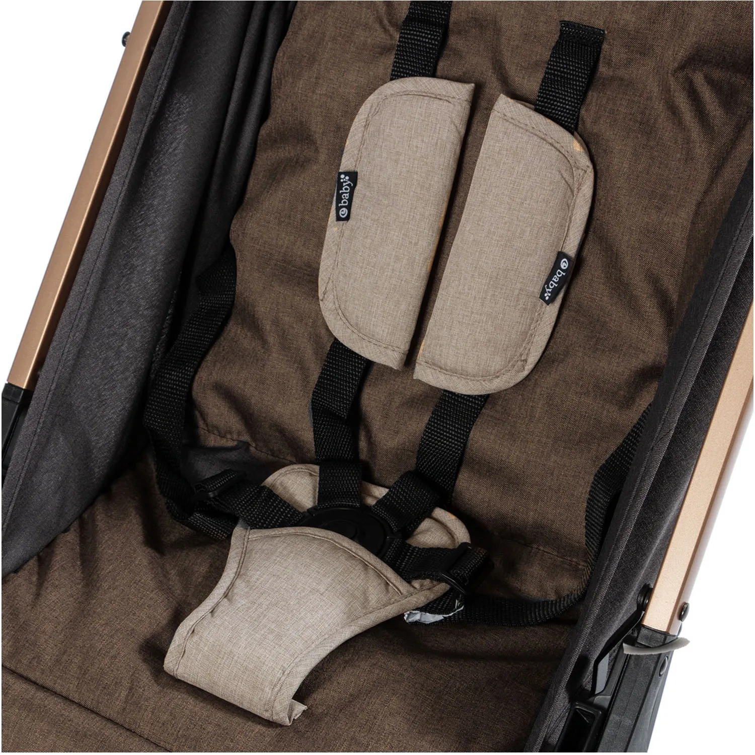 COCHE MALETA PARA BEBÉ «SOFI» DE FÁCIL PLEGADO BEIGE - 2