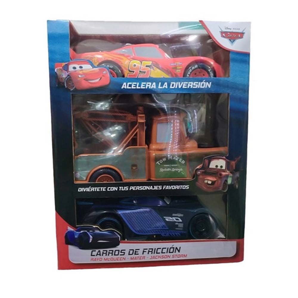 COCHES A FRICCION MCQUEEN MATER Y JACKSON STORM CARS - 4