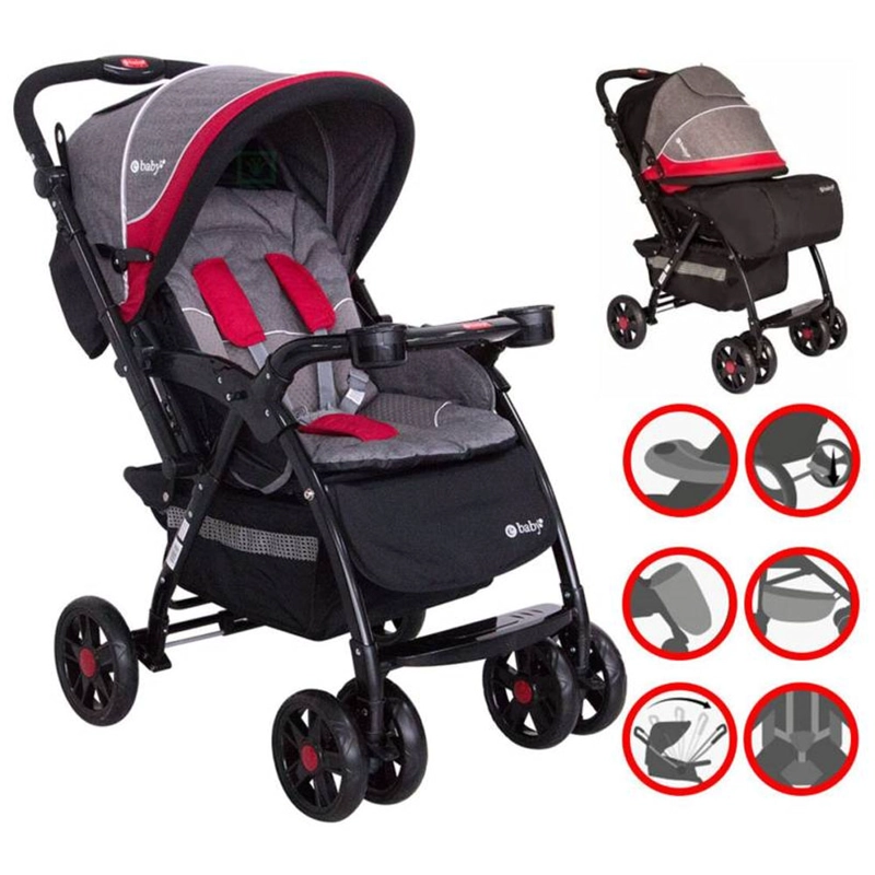 COCHE CUNA YODIE 1142-1 RED - 1