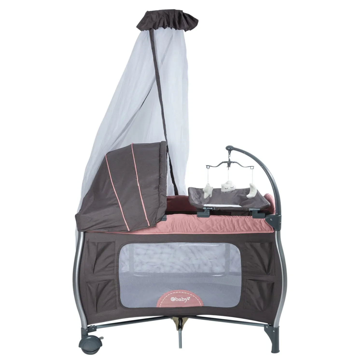 CUNA CORRAL ALUMINIO NAPY 779C-1 TUL REINA - ROSADO - 2