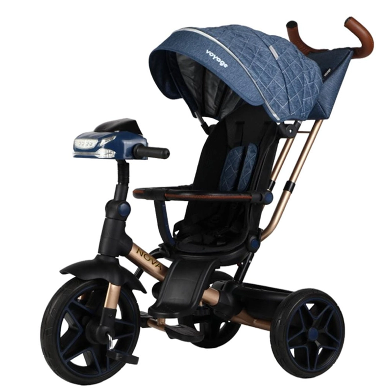 TRICICLO GIRATORIO 5 EN 1 VOYAGE NOVA USB BLUETOOTH AZUL - 2