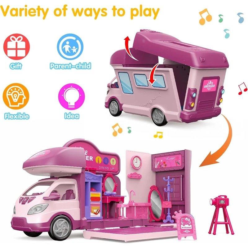 JUGUETE CARRO CAMPER RECREACIONAL MUSICAL 2 EN 1 - 3