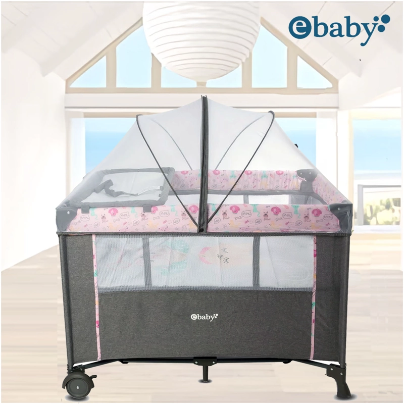 EBABY CUNA COLECHO NALA EB751-1 ROSADO HOT - 2
