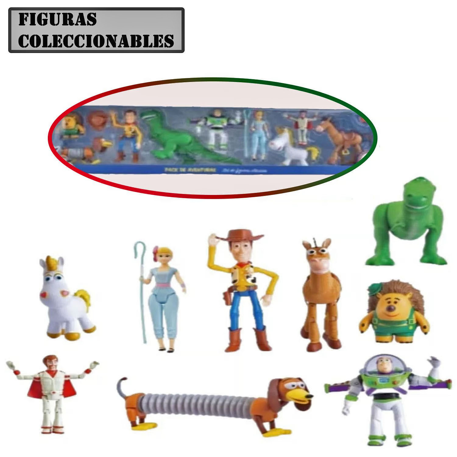 MUÑECOS DE JEBE TOY STORY ARTICULADOS SET DE 9 MODELO 1 - 1