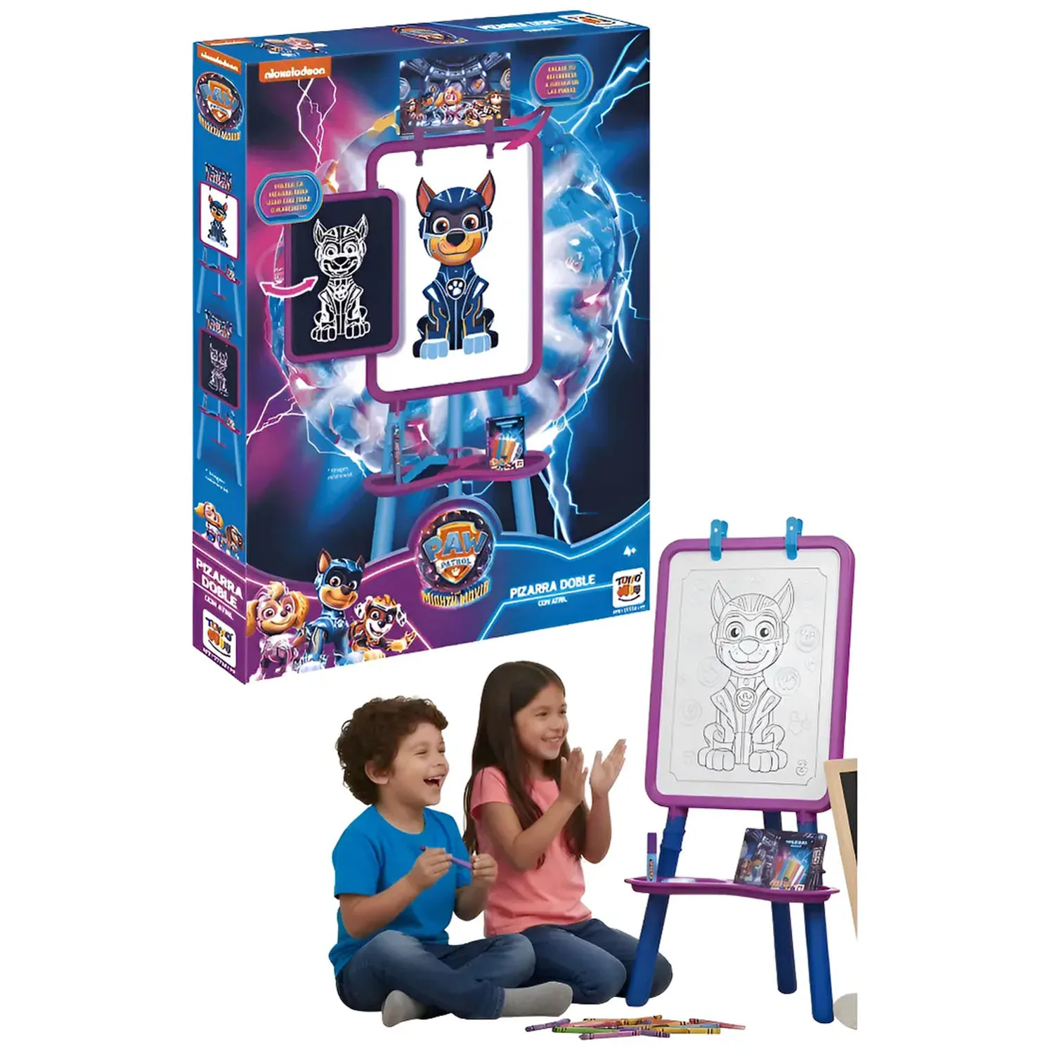 PIZARRA DOBLE CON ATRIL PAW PATROL - 2