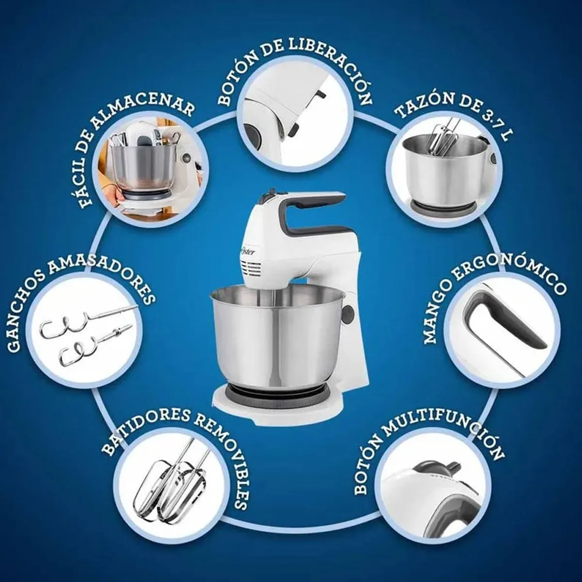 BATIDORA DE MANO PEDESTAL FPSTHS3612 250W - 2