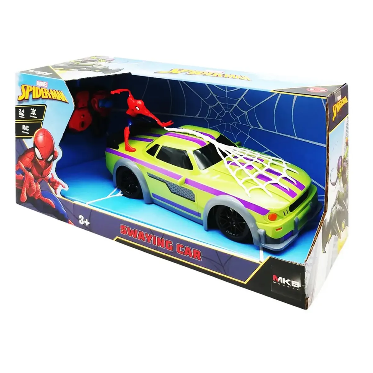 JUGUETE CARRO DE SPIDER-MAN CON FUNCIÓN BALANCEO CON CONTROL - 5