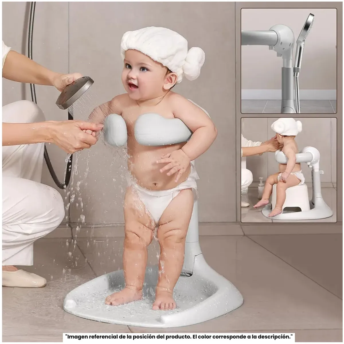 SOPORTE DE BAÑOS PARA BEBÉS «TIBOO» EDICIÓN LIMITADA GRAY - 4