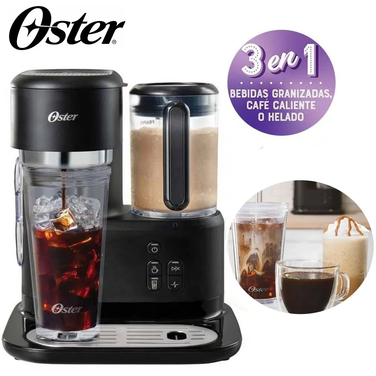 CAFETERA FRAPPÉ OSTER CON LICUADORA BVSTDC03B - 1